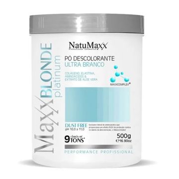 (NV) (36,90) PO DESCOLORANTE MAXXBLONDE ULTRA BRANCO 300GR - NATUMAXX-0