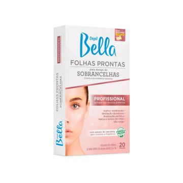 FOLHAS PRONTAS PARA SOBRANCELHAS 20 UN - DEPIL BELLA