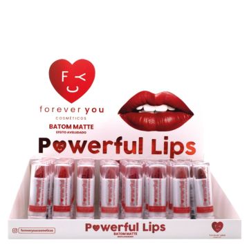 (3.59) POWERFUL LIPS  BATOM MATTE - FOREVER YOU 