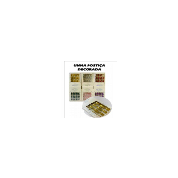 UNHA POSTIÇA DECORADO JA NAIL 910 - AMOR BELEM CUTELARIA-0