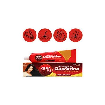 (7.57) RECARGA ULTRA ATIVADA KERAFORM POWER QUERATINA 80G -SKAFE 2025-0