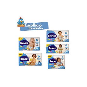 (17.89) BABYSEC - FRALDA ULTRA 16UN TAM. P-0