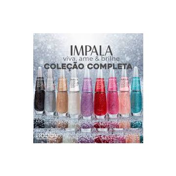 (4.88) IMPALA - ESMALTE COLECAO VIVA , AME & BRILHE GLITER 3D-0