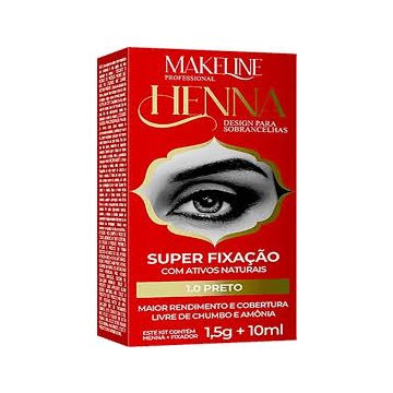 (8.99) MAKELINE- HENNA PROFISSIONAL PARA SOBRANCELHAS 1,5G-0
