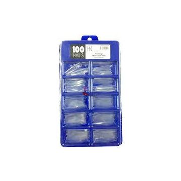 (5.00) FAN NAILS -  UNHAS POSTICAS EXTRA LONGA COM 100 UNIDADES-0