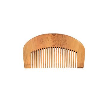 (5.49) PENTE MADEIRA .1/2 LUA PEQUENO PARA BARBA. SANTA CLARA-0