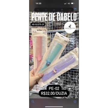 PENTE DE CABELO  AB-BJS75-29  - AMOR BELEM 2024-0