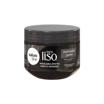 (27.61) MASCARA MATIZADOR PRETO 300G MEU LISO - SALON LINE-0