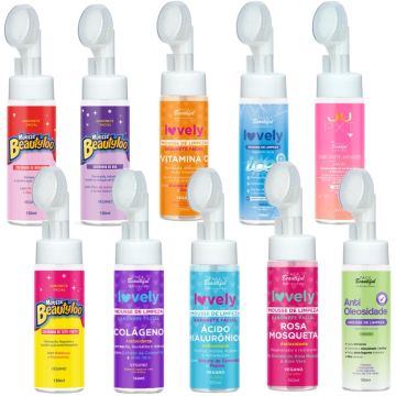 KIT COM 05 UNIDADES MOUSSE PUMP DE LIMPEZA 150ML FACE BEAUTIFUL