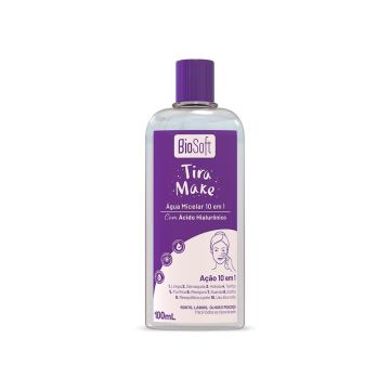(5.99) TIRA MAKE AGUA MICELAR - BIO SOFT